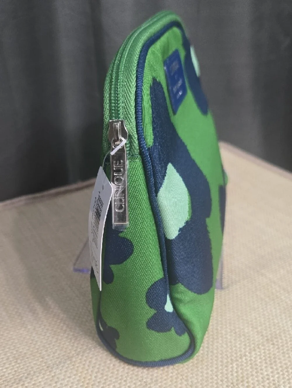 Clinique x Kate Spade Green Floral Cosmetic Pouch